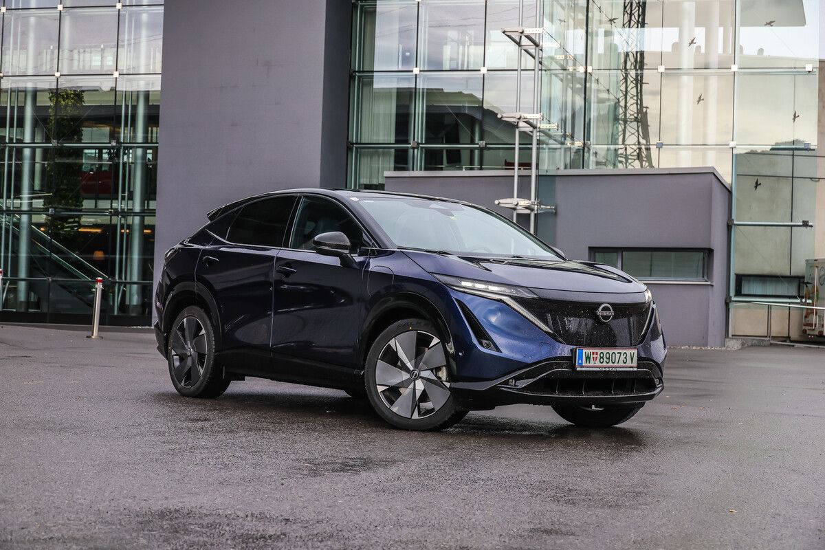 Nissan-Stromer: In der Topversion leistet der Ariya fast 400 PS und kommt rund 500 Kilometer weit.VN/Steurer