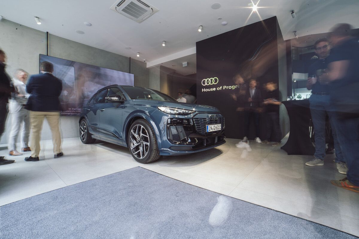 Plattform-Premiere mit vier Ringen: In Audis House of Progress in der Wiener Kärntner Straße erfolgte der offizielle Marktstart für den Q6. Werk