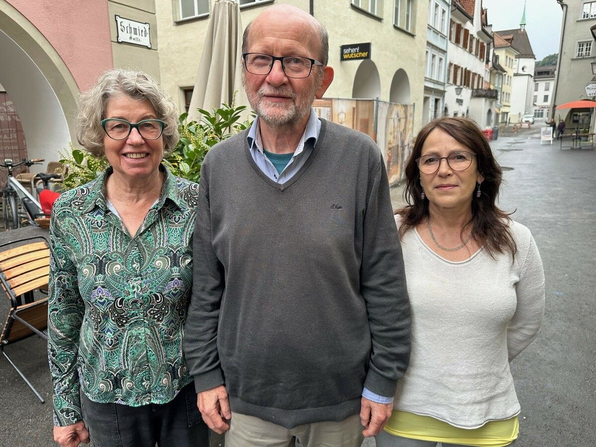 Präsentierten Programm bei Demo: Andreas Postner sowie Renate Fleisch (l.) und Judith Konzett. VN/Walser