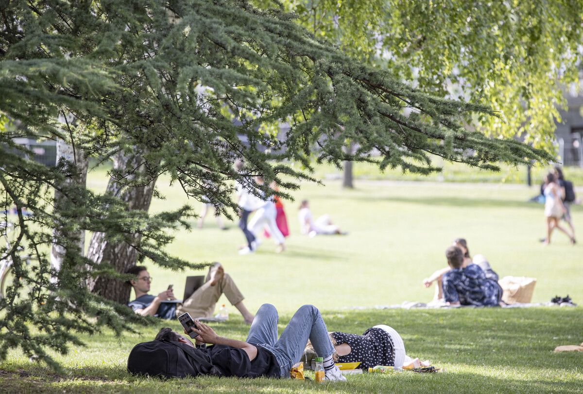 Sommerliche Temperaturen lockten am Wochenende zahlreiche Menschen ins Freie.