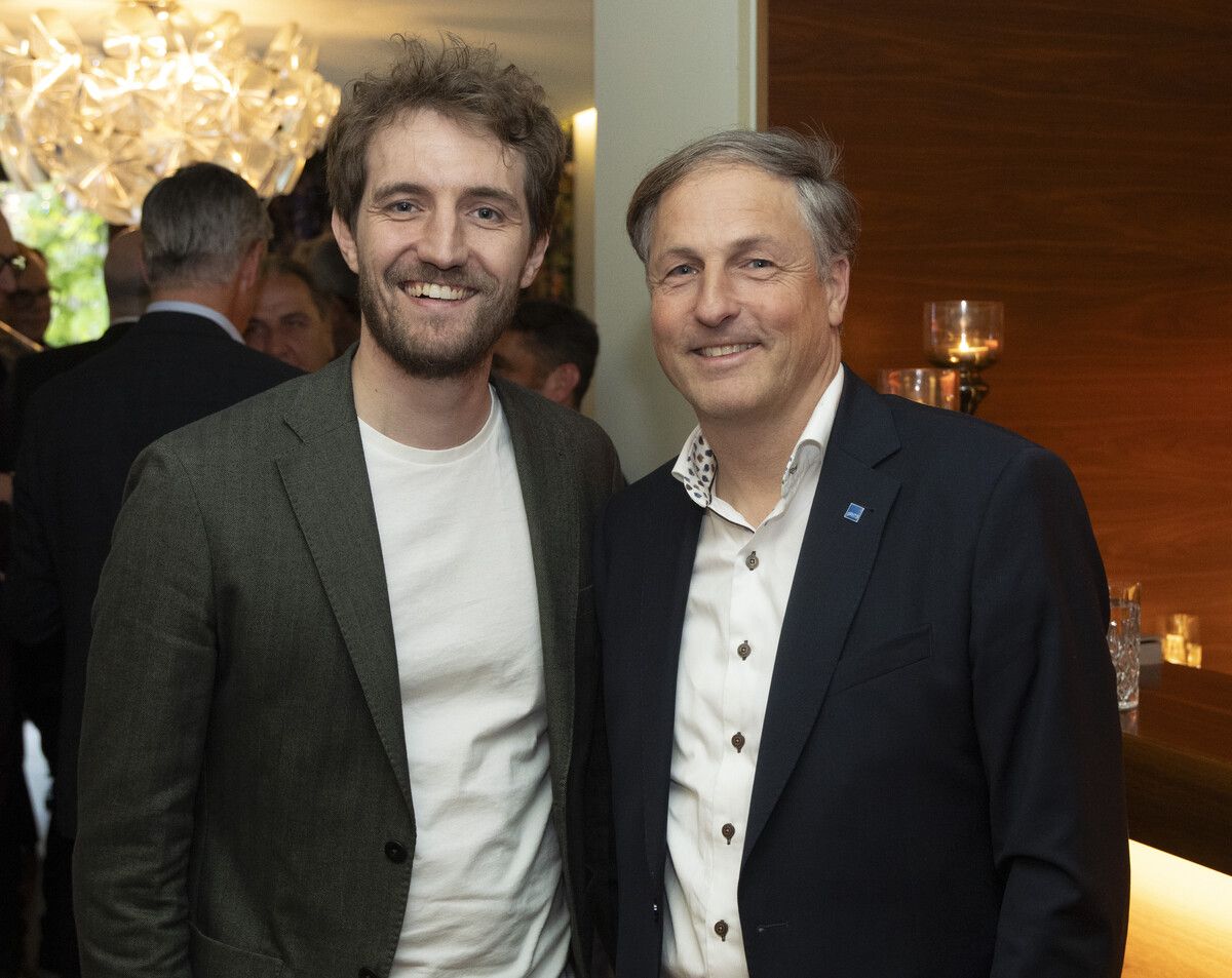 Tim Mittelberger (Dorfelektriker) und Herwig Ganahl (GrECo).