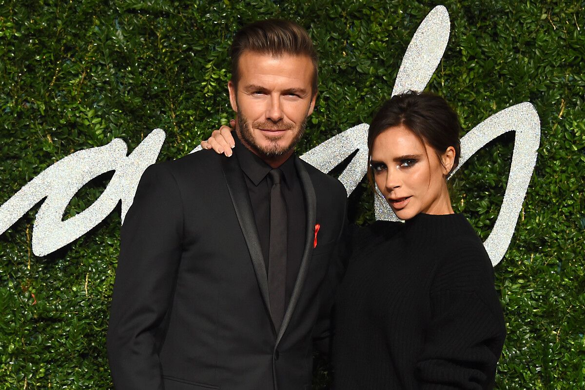 Victoria mit David Beckham im Jahr 2014.ap