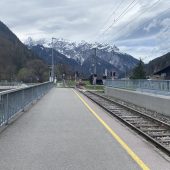 Neue Bahnhaltestelle im Montafon