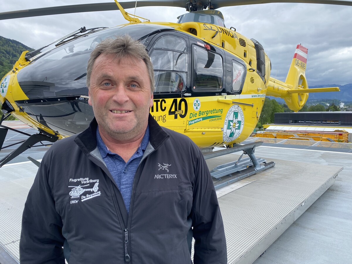 Artur Köb prägte die Flugrettung in Vorarlberg und Österreich für ein gutes Vierteljahrhundert. VN/Rauch