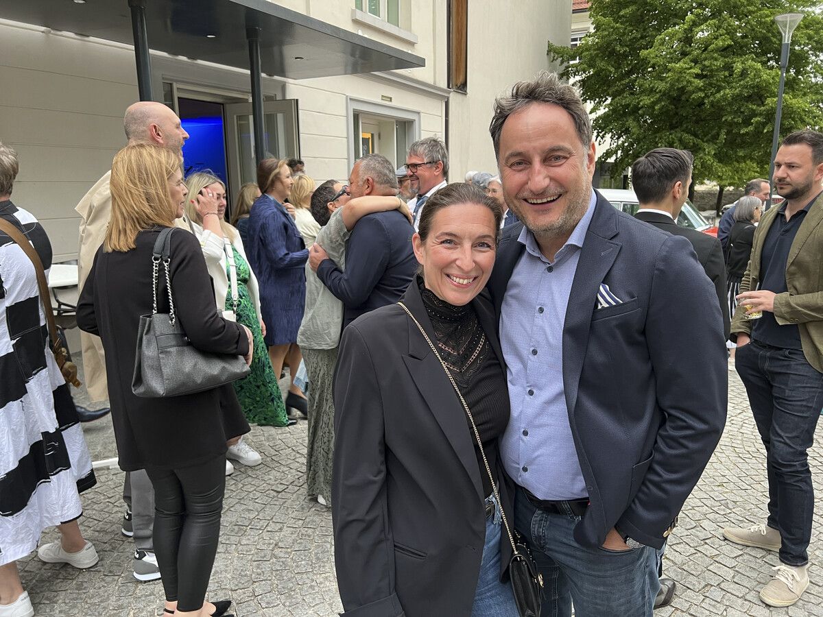 Bei bester Laune: Petra und Thomas Pachole (Mohrenbrauerei).