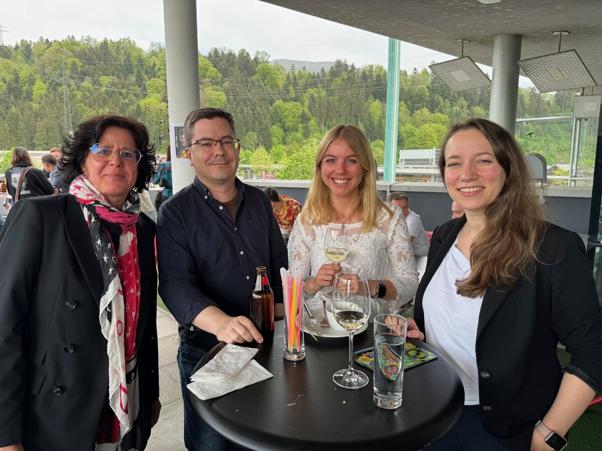 Beim Talk: VN-Redakteure Melanie Kargl-Kasper, Peter Schuster, Julia Böcken und Chefredakteurin Isabel Russ.