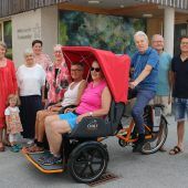 Statt Pensionsfest eine Rikscha verschenkt