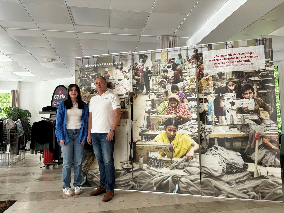 Chiara Duelli (WirkRaum) und Michael Zündel (Auslandshilfe der Caritas). Caritas/Kerstin Formanek