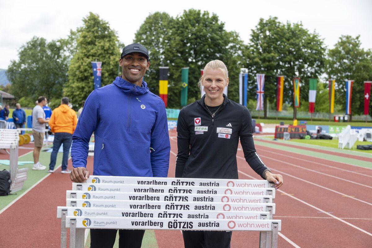 Damian Warner und Verena Mayr werden ab heute für Schlagzeilen in Götzis sorgen.Paulitsch (2)