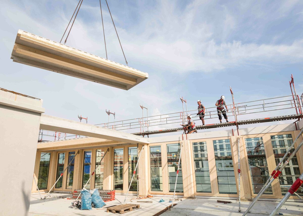 Das Cree-System der mehrgeschossigen Holz-Hybridgebäude kann mit einem Partner wie Syner an den lokalen Markt angepasst werden. cree