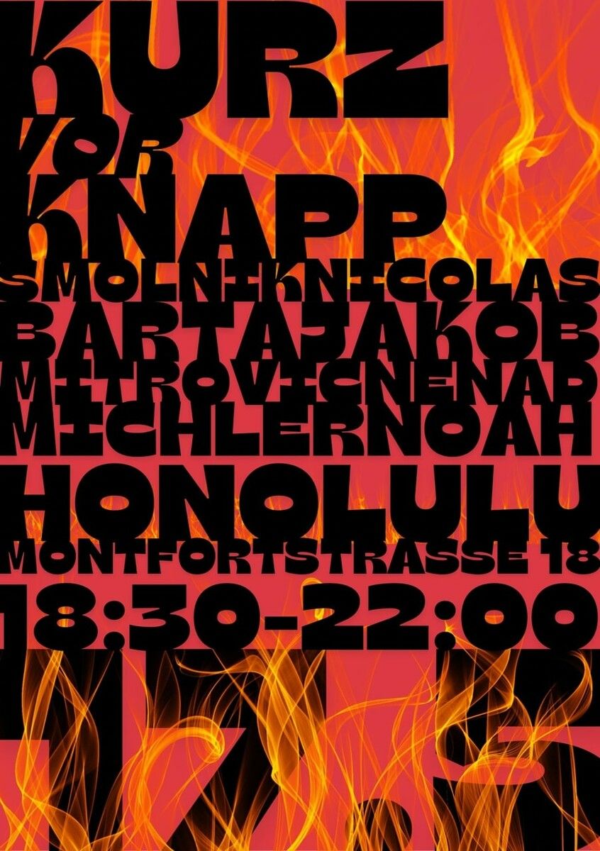 Das Plakat für die Ausstellung. honolulu