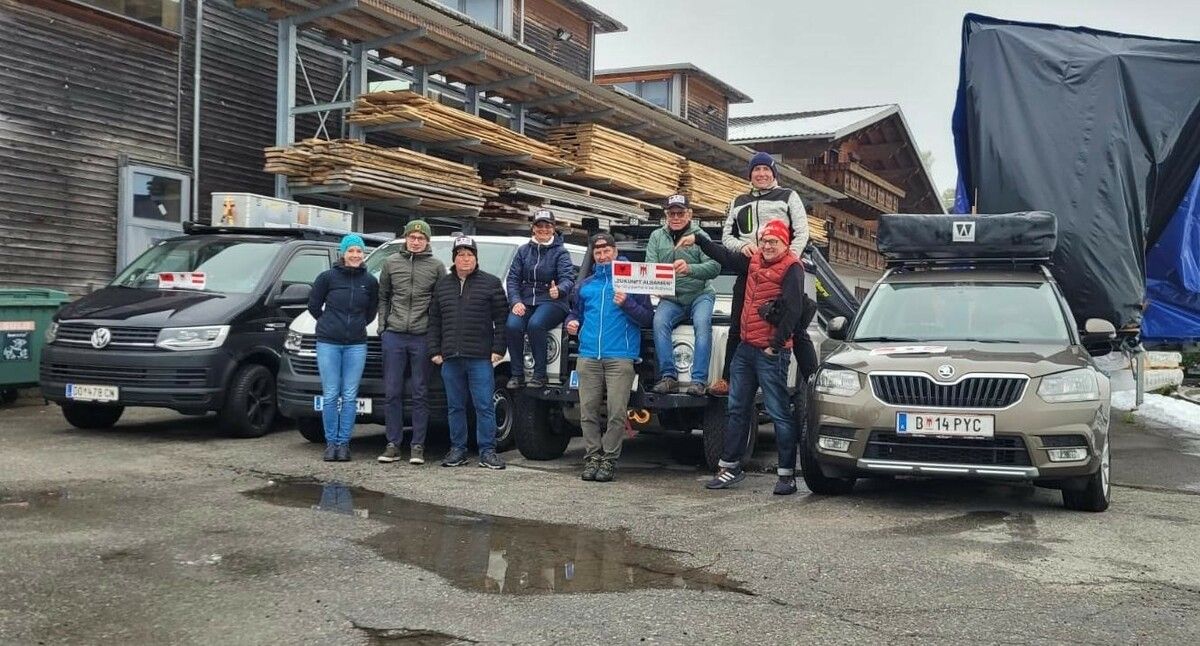 Das Team ist rund zwei Wochen in Albanien unterwegs und guter Dinge, die Projekte auch gut abschließen zu können.mohr
