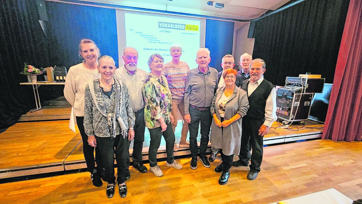 Der neue Vorstand (Gerhard Scheucher fehlt).50plus Lustenau