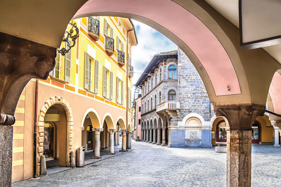 Der Palazzo Civico in Bellinzonas Altstadt, ein Meisterwerk der Tessiner Baukunst.