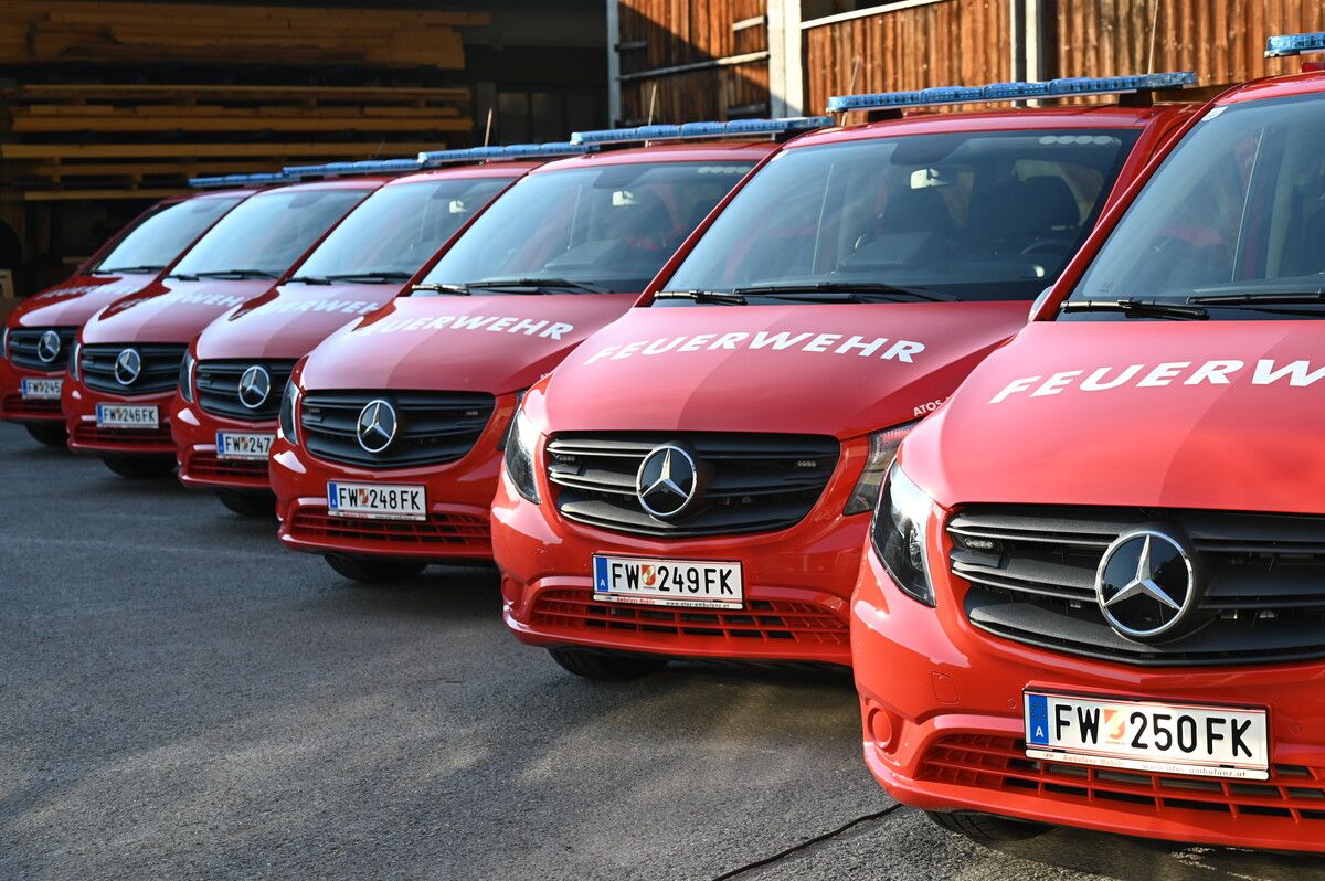 Die Feldkircher Feuerwehren haben neue Fahrzeuge bekommen.stadt fk