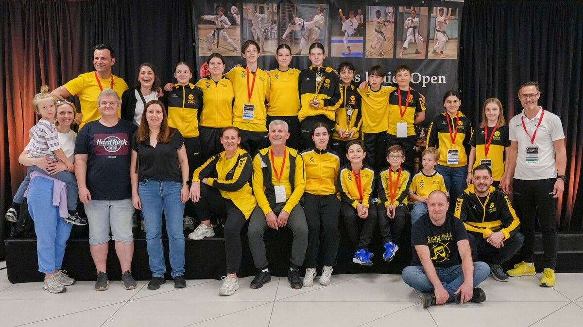 Die Hofsteig-Karatekas glänzten in Basel.Karate Hofsteig