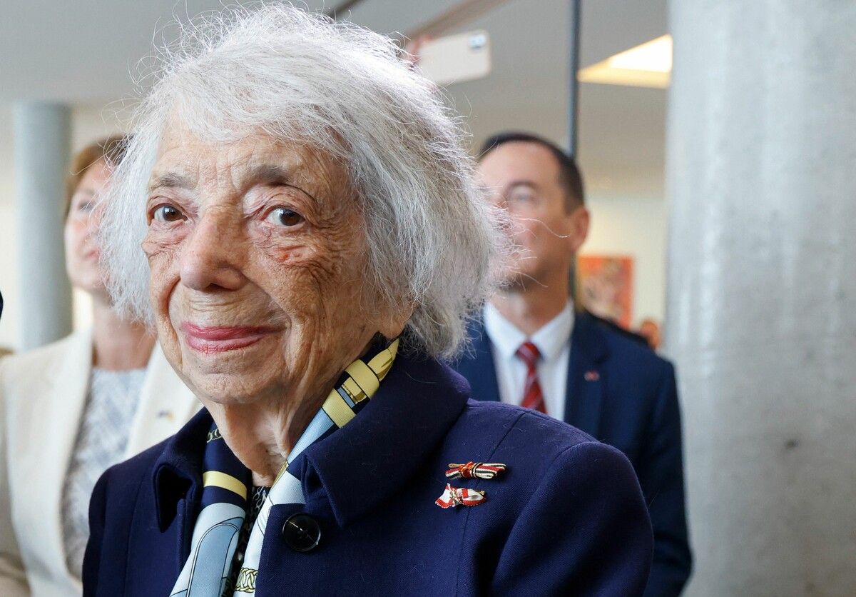 Die Holocaust-Überlebende Margot Friedländer besuchte die Preisverleihung für Beate und Serge Klarsfeld in Berlin. AFP