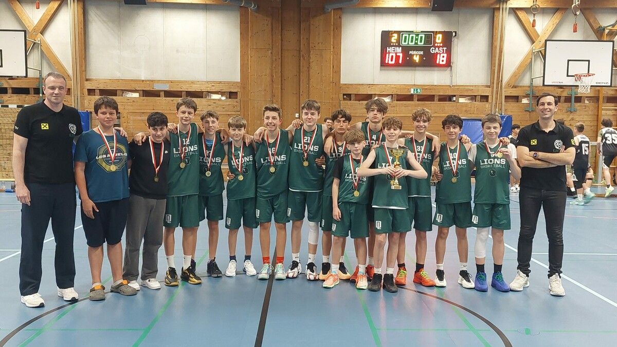 Die Nachwuchs-Lions der U14 jubelten kürzlich über ihren Landesmeistertitel.Lions