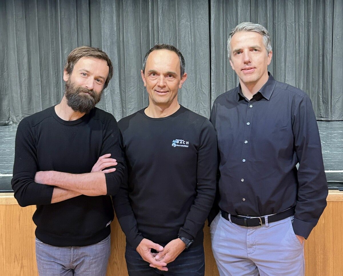 Die Organisatoren Johannes Lampert (Schatzmann), Hannes Jochum (Ambach) und Daniel Mutschlechner (Arbogast).