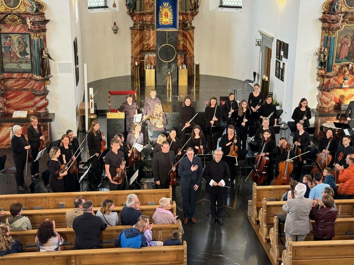 Die Sinfonietta Lustenau gastierte in der Basilika Maria Bildstein. NAM/KiB