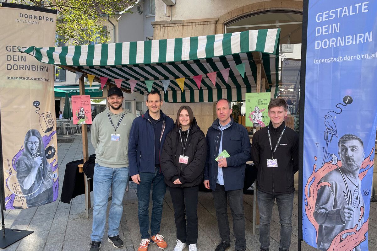 Die Stadt Dornbirn informierte in den vergangenen Wochen unter anderem mit einem Info-stand am Marktplatz.Stadt