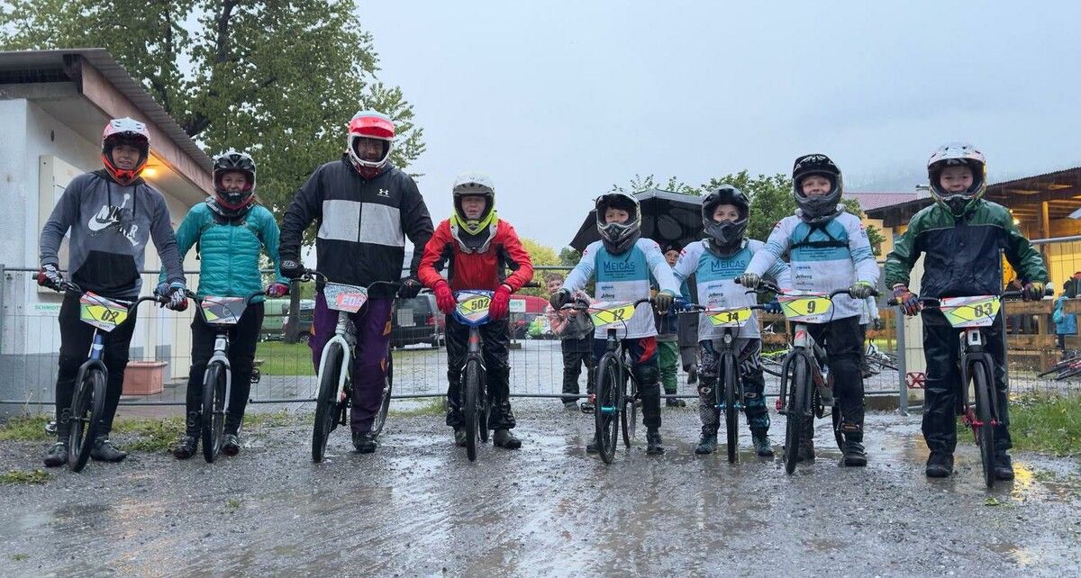 Die Top-8 des BMX-Vereinscups. BMX-Club Bludenz