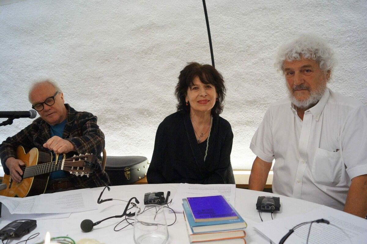 Ein spannendes Trio: Michael Köhlmeier, Monika Helfer und Walter Fink. Yas (5)