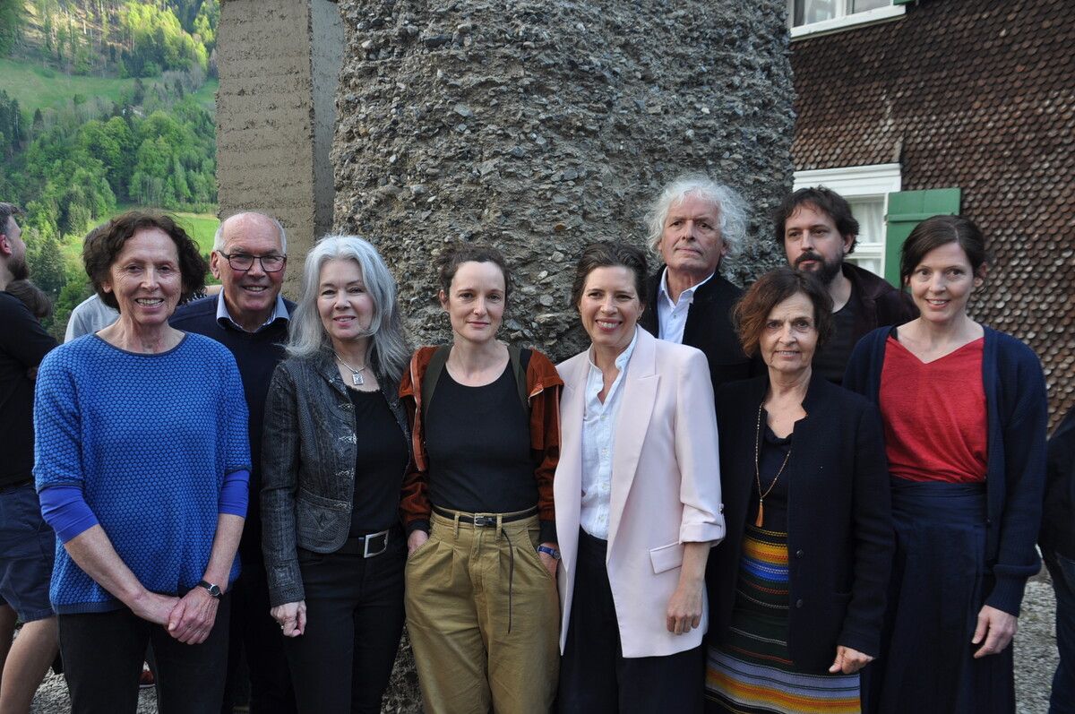 Familie Rauch: Brigitte Rauch, Hannes Rauch, Sophie Rauch, Melanie Berlinger, Verena Rauch, Martin Rauch, Marta Rauch-Debevec, Sebastian Rauch und Magdalena Rauch. HAB