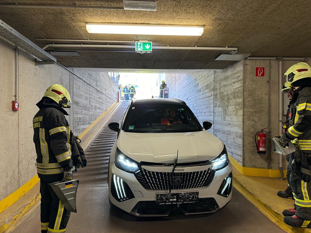 Unfall in der Tiefgarage