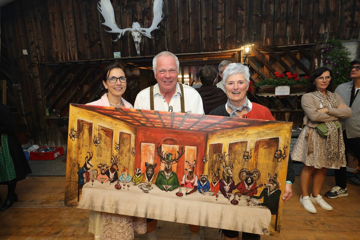 Gaby, Herzogin von Württemberg, deren Bild Walter und Jill Welti ersteigerten.