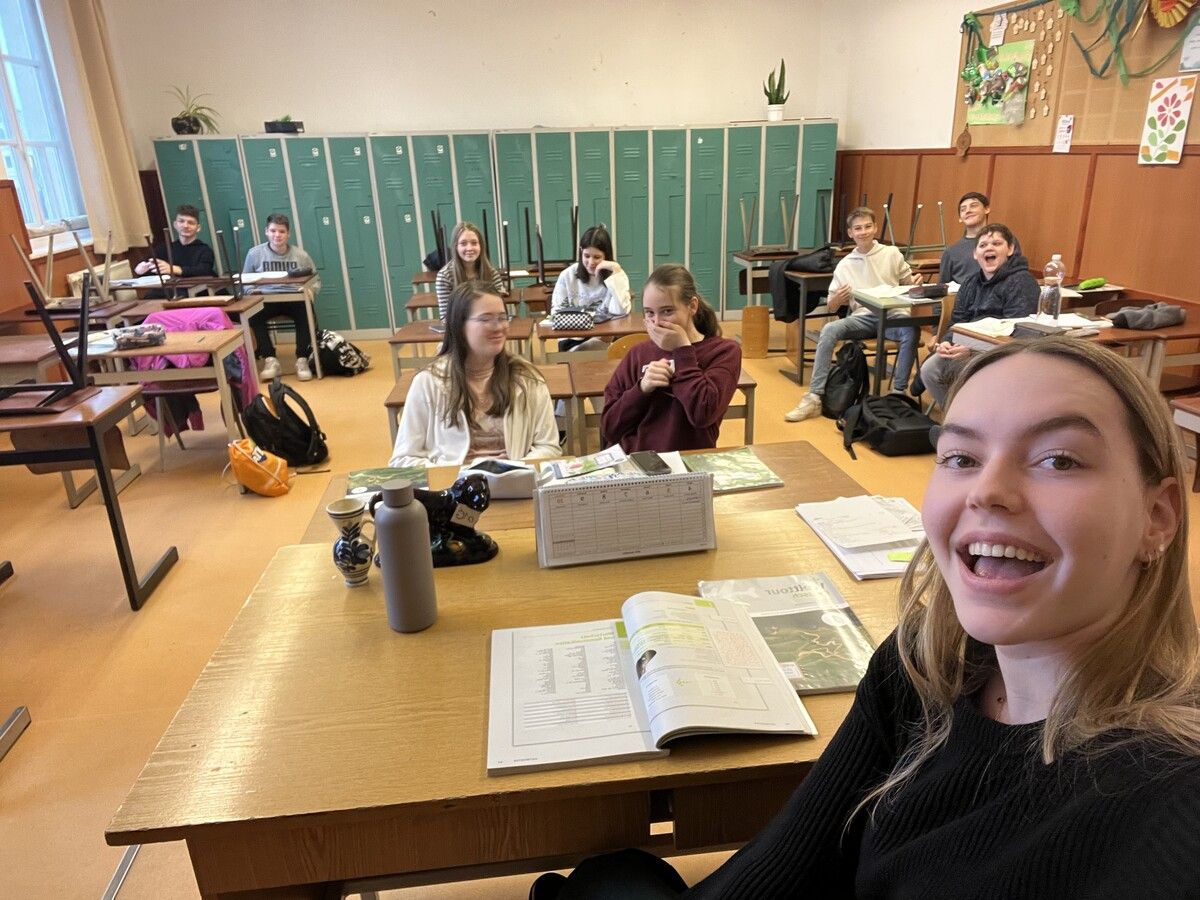 Hier unterrichtete Lisa Böhm das erste Mal alleine die Klasse 7B an einem Gymnasium in Ungarn. Privat