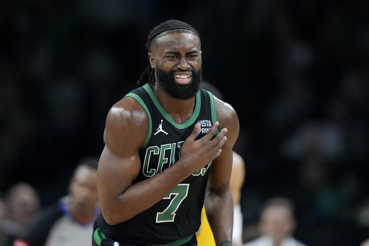 Jaylen Brown ist mit den Boston Celtics auf Finalkurs.AP