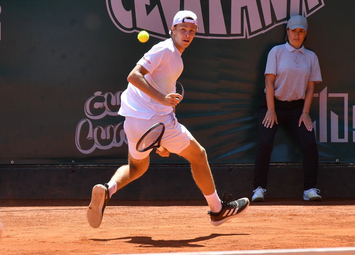 Joel Schwärzler holte bei seinem Titelgewinn in Skopje 75 Weltranglistenpunkte, bekam 10.200 Euro Preisgeld und rückt im kommenden ATP-Ranking von Position 664 um 250 Plätze nach vorne.IGOR PANEVSKI/3