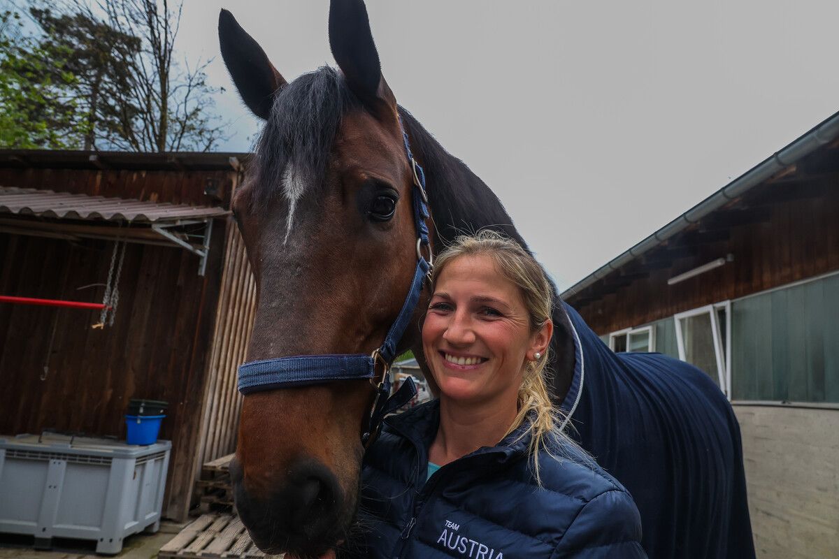 Katharina Rhomberg präsentierte sich bereits in Olympiaform.Steurer