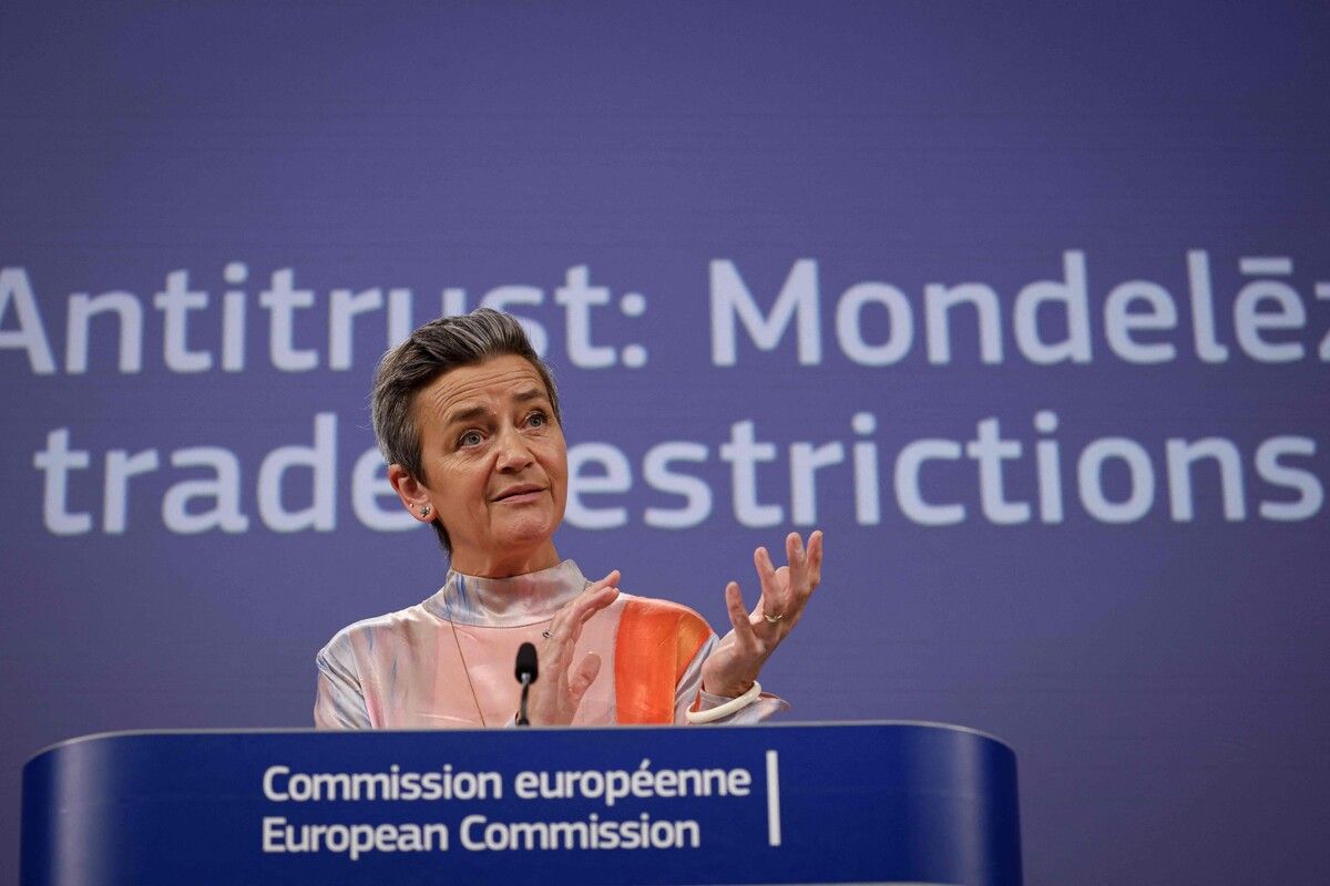 Konsumentenschutz-Kommissarin Margrethe Vestager verkündete Strafe.
