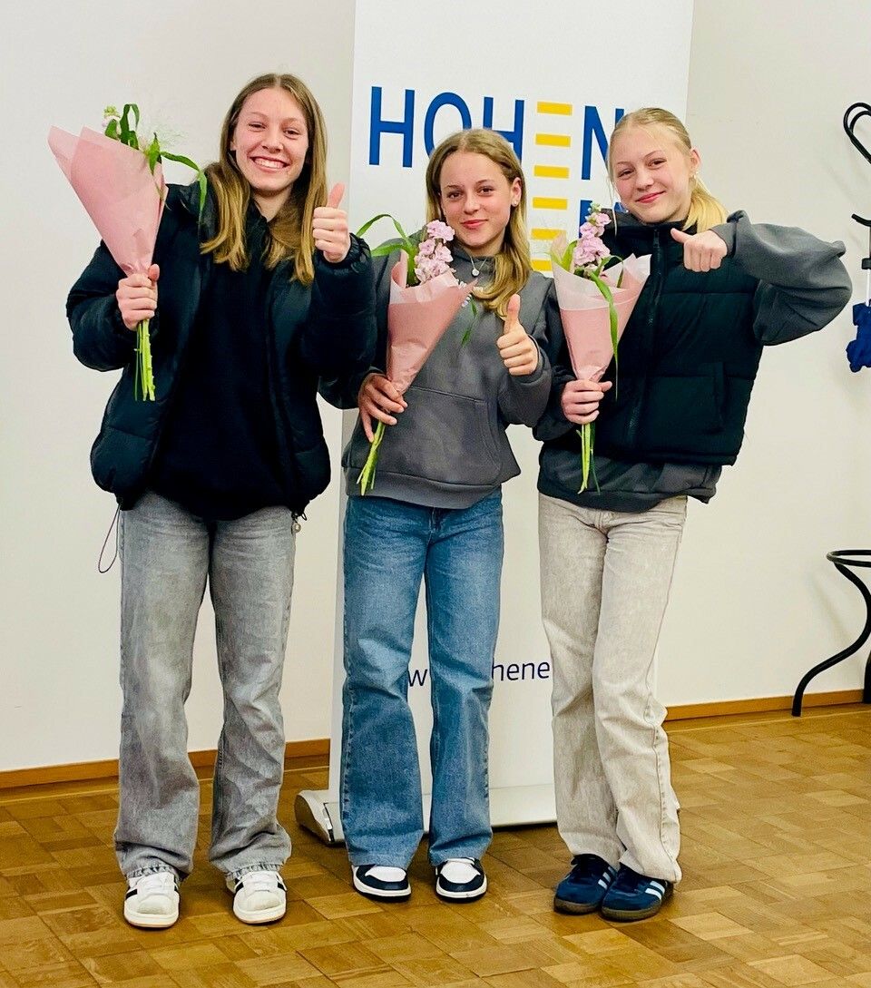 Leni Bohle, Leonie Gschließer und Mia Bohle (v. l.).