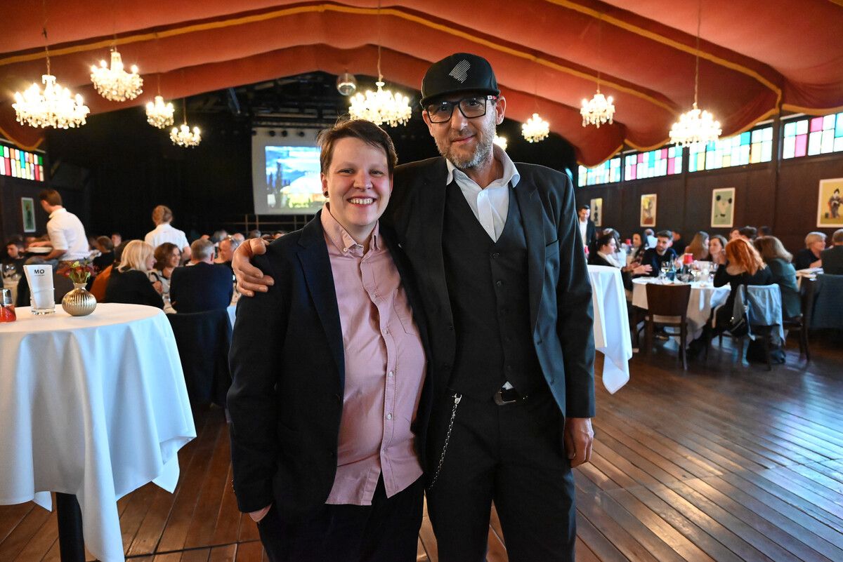 Lisa-Marie Berkmann und Roman Zöhrer vom Freudenhaus feierten mit ihren Gästen am Mittwochabend ein Doppeljubiläum. bvs