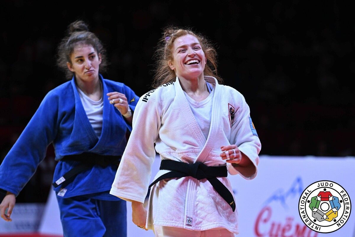 Lubjana Piovesana hatte gut lachen. Die Wahl-Lochauerin siegte beim Grand-Slam in Dushanbe und darf nun für Olympia packen.Tamara Kulumbegashvili