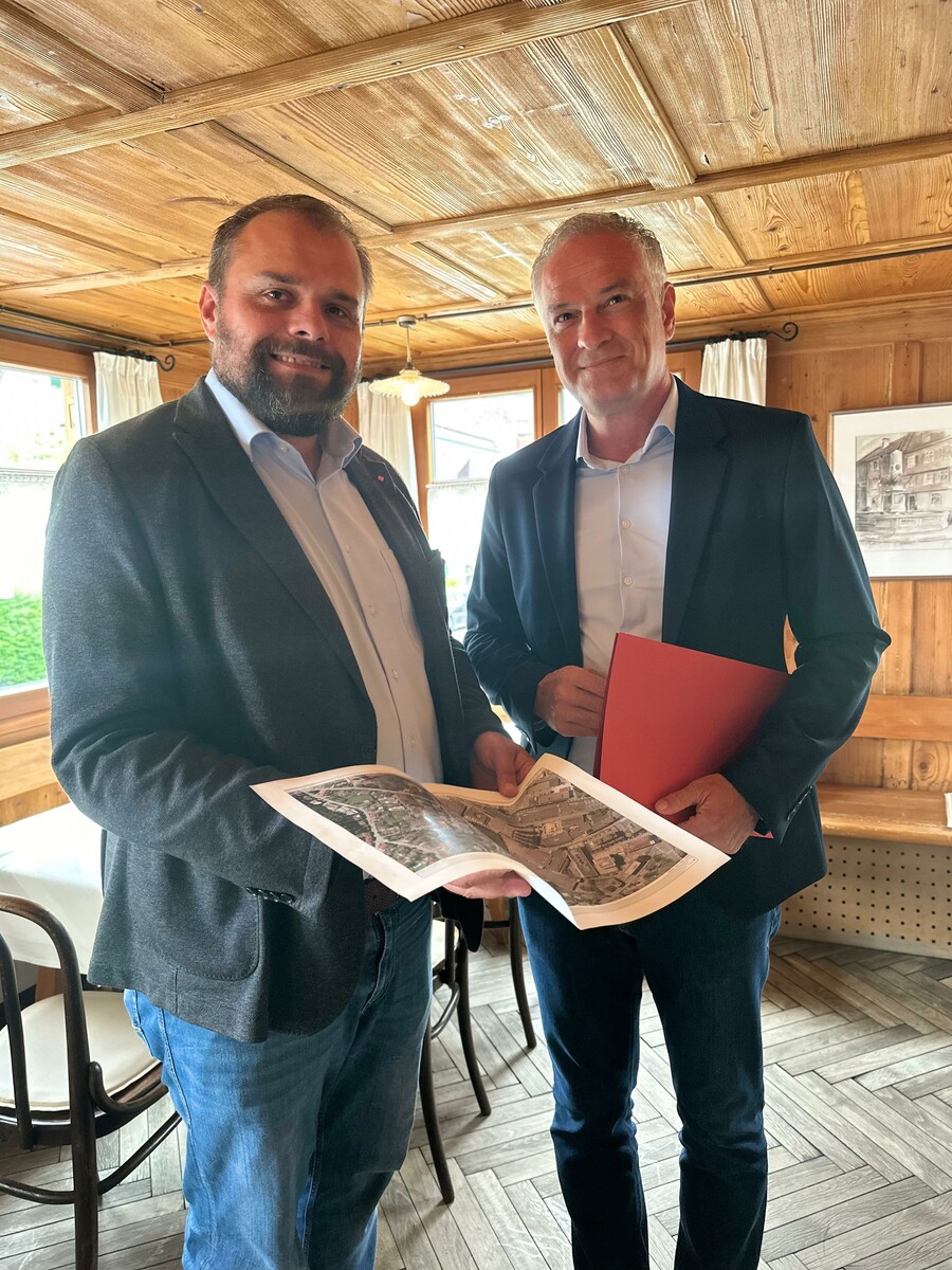 Markus Fäßler (links) und Mario Leiter werben für den Antrag.SPÖ