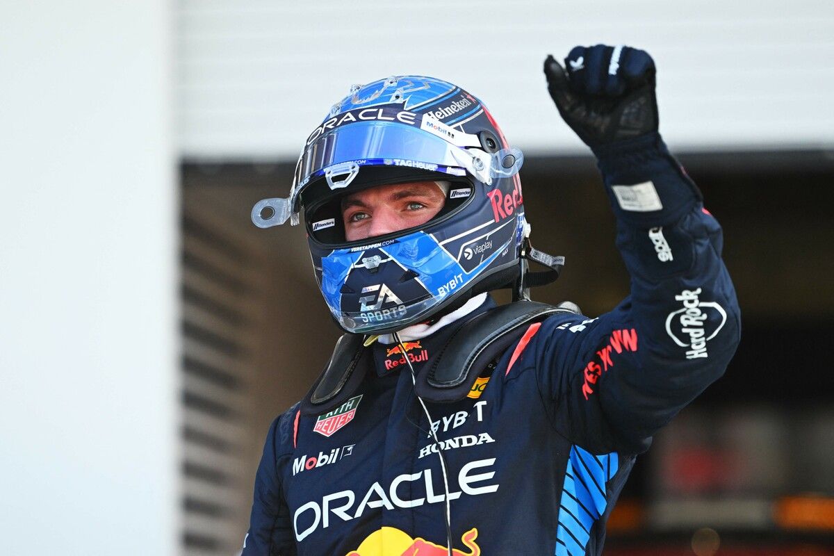 Max Verstappen fährt auch in Miami in einer eigenen Liga.AP