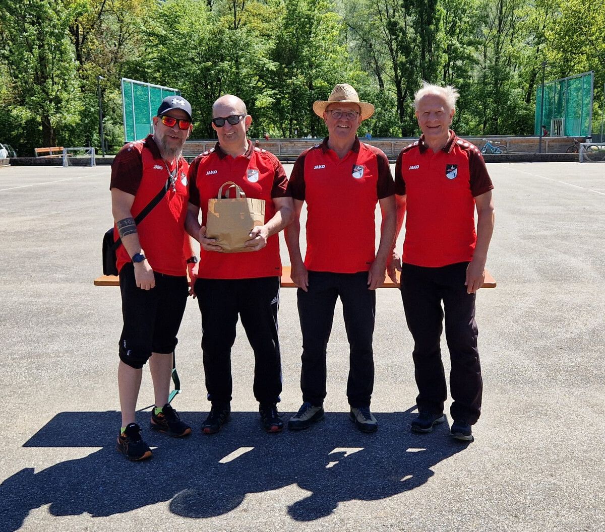 Michael Zech, Jürgen Juriatti, Josef Gruber und Arnold Voltolini.ESC Bludenz