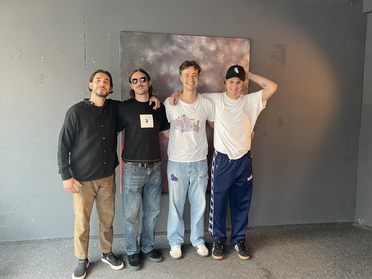Nenad Mitrovic, Nicolas Smolnik, Noah Michler und Jakob Barta. vn