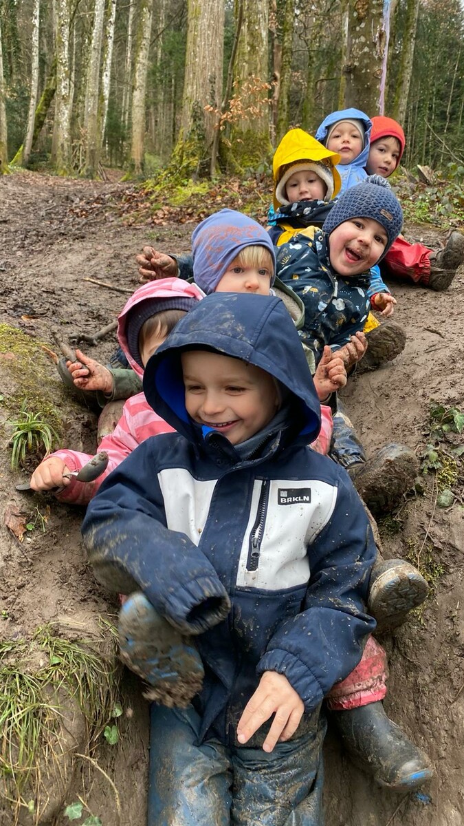 Schnupperwoche im Waldkindergarten in Bregenz.Familienbund