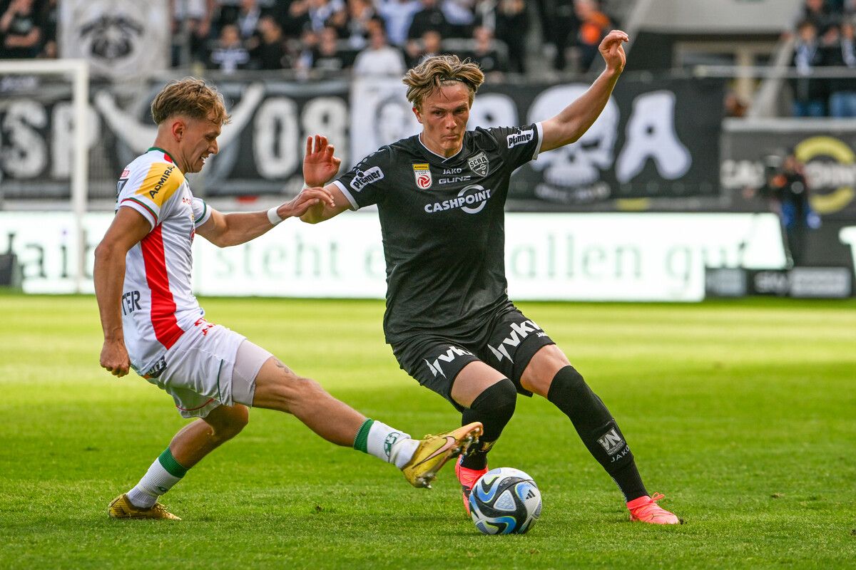 Trotz seiner erst 22 Jahre hat Paul Koller 34 von 35 Bewerbspielen (Liga und Cup) für Altach bestritten und dabei als Verteidiger drei Treffer erzielt.gepa