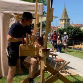 Kunsthandwerkermarkt am  Lindauer Bodenseeufer