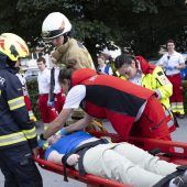 Erst eine Explosion, dann Verkehrsunfall