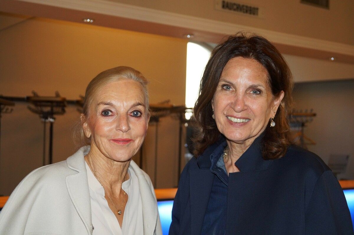 Birgit Luger und Angelika Rein freuten sich auf den Abend.