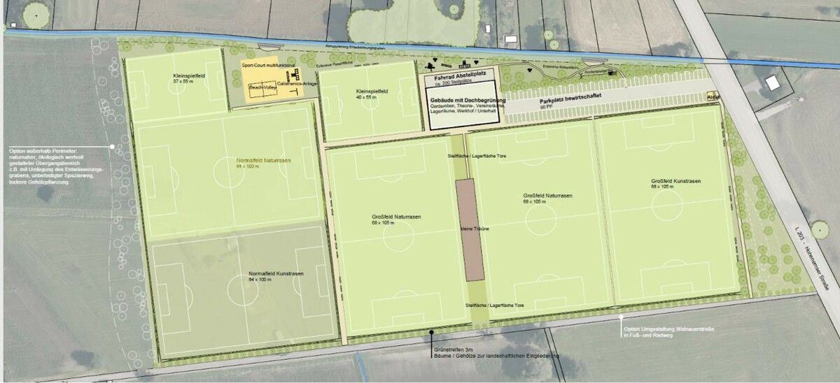 Bis 2030 sollte der Austria-Campus, die neue Heimat von Austria Lustenau, stehen, sonst steht man ohne Trainingsstätte da.SCA