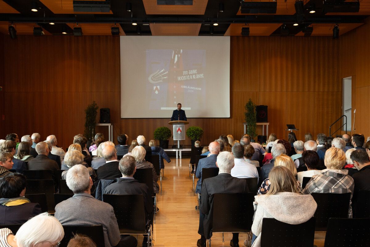 Bürgermusik Höchst zelebriert ihren 200. Geburtstag mit einem Festakt.Bürgermusik Höchst