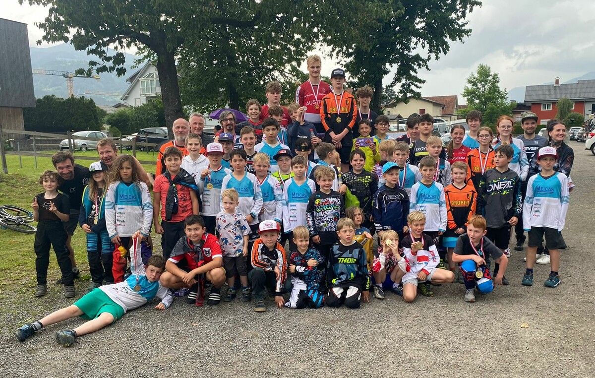 Das Bludenzer BMX-Sparkassenteam bei den LM in Bludenz.BMX-Club Bludenz